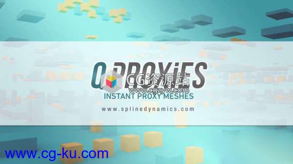 3DS MAX场景模型代理优化插件 Q-Proxies v1.02 for 3ds Max 2015-2020的图片1