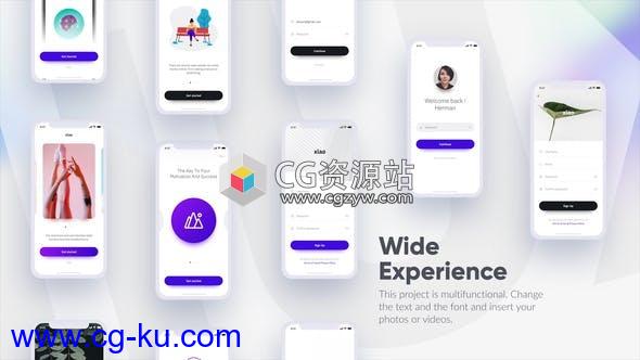 AE模板-移动应用时尚手机APP宣传动画的图片1