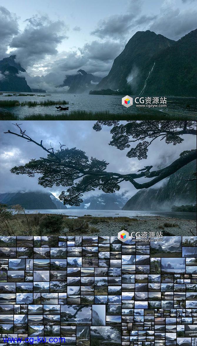 203组山脉湖泊薄雾高清图片合集的图片2