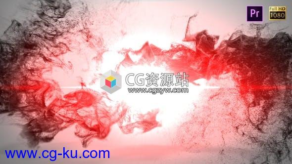 PR模板-多彩水墨粒子汇聚logo动画的图片1