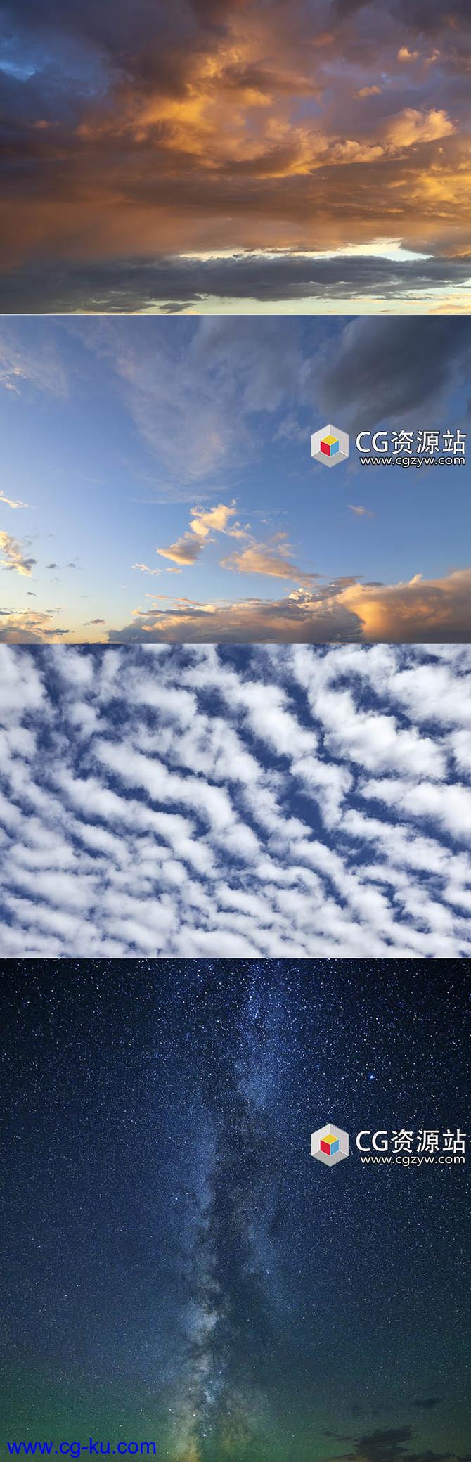 400组高分辨率天空云层高清背景图片合集的图片2
