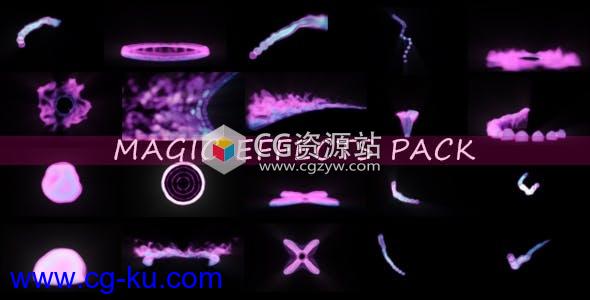 20组爆炸坠落流体发光魔法粒子能量烟雾特效动画视频素材的图片1