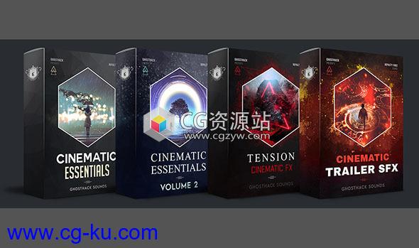 1624个强大弦乐震撼低音紧张的鼓声打击乐声电影音效的图片1