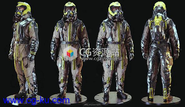 未来派消防员角色概念设计完整制作视频ZBrush教程的图片1
