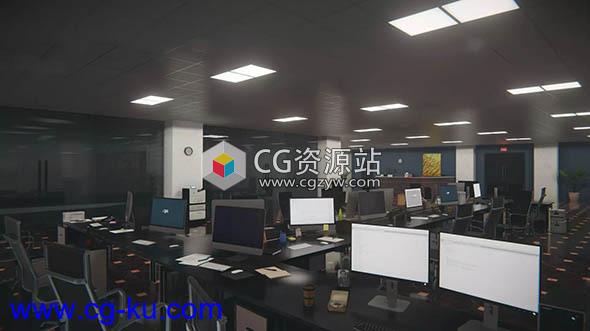 3D环境办公室安全室Unity资源包 QA Office and Security Room v1.1的图片1