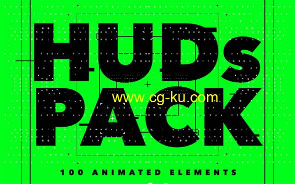 100个未来科技感HUD图形动画元素包视频素材的图片1
