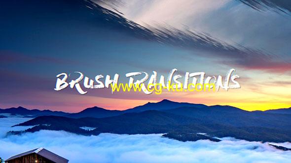 FCPX插件-15种笔刷过渡转场预设 Brush Transitions的图片1