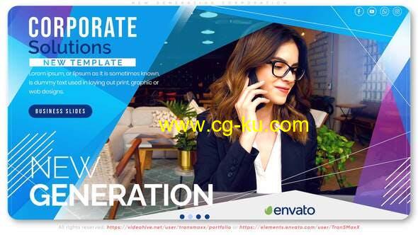 AE模板-公司业务幻灯片文字标题宣传片头 New Generation Corporation的图片1