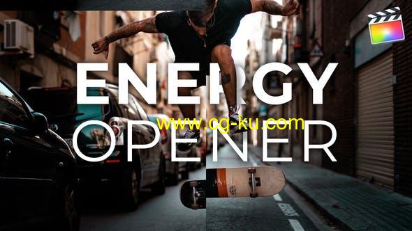 FCPX模板-时尚节奏感多用途文字图片开场片头 Clean & Energy Intro的图片1