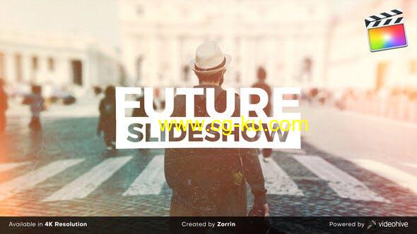 FCPX模板-创意过渡幻灯片图片拼贴切割展示片头 Future Slideshow的图片1