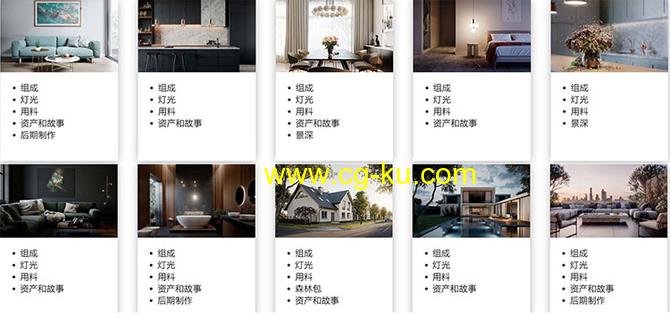 艺术家培训V-Ray/Corona渲染器建筑可视化3DS MAX视频教程的图片1