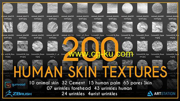 200种人物皮肤纹理贴图素材的图片1