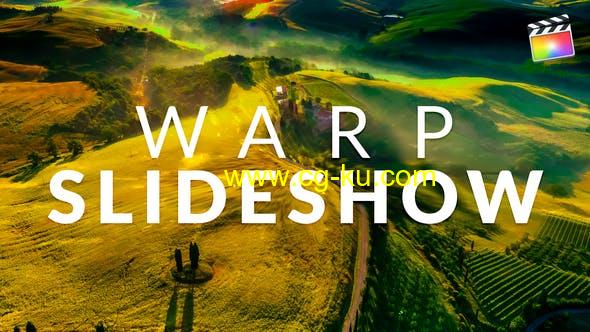 FCPX模板-创意视差过渡镜头变形扭曲片头 Warp Slideshow的图片1