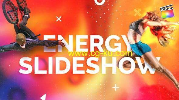 FCPX模板-动感时尚活力变形过渡标题片头 Energy Slideshow的图片1