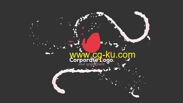 AE模板-简单时尚流体线条Logo动画 Liquid Logo的图片1