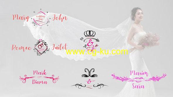 FCPX插件-婚礼文字标题字幕动画 Wedding Titles Pack的图片1
