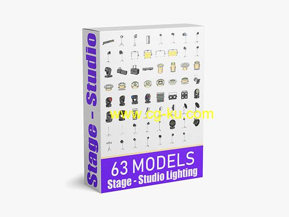 63工作室舞台剧院电影院灯光3D模型集合的图片2