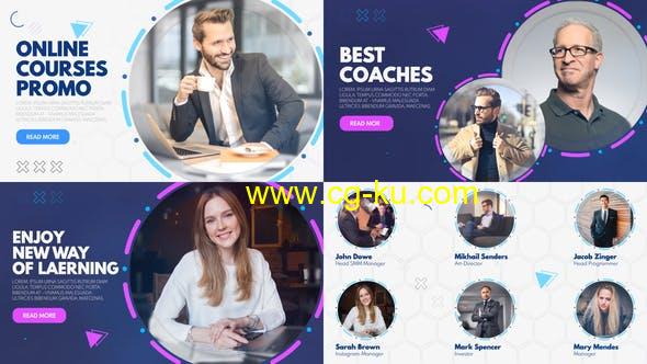 AE模板-在线教育课程讲师介绍包装宣传 Online Courses Promo的图片1