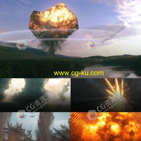 189组透明背景4K火焰爆炸特效合成视频素材的图片1