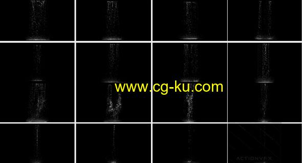 37个2K屋顶水沟水流元素特效合成透明背景视频素材的图片1