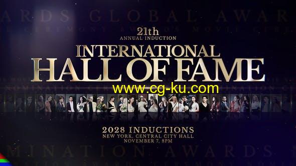 AE模板-颁奖典礼人物介绍照片视频片头 Awards Hall of Fame的图片1