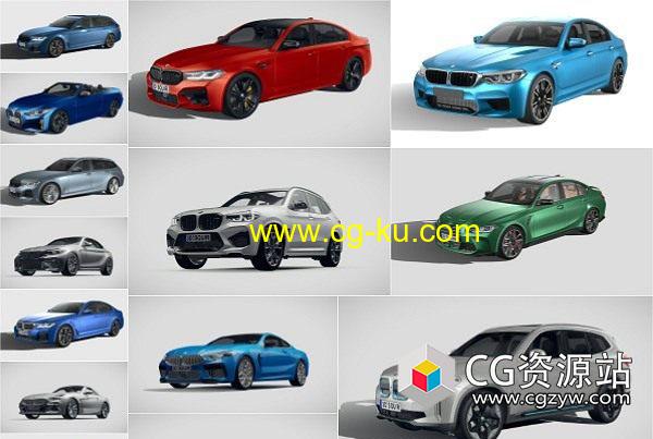 36组宝马汽车系列3D模型 2019-2022 (FBX)的图片1