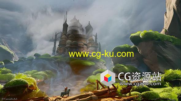 Unreal虚幻游戏风格化环境制作视频教程的图片1