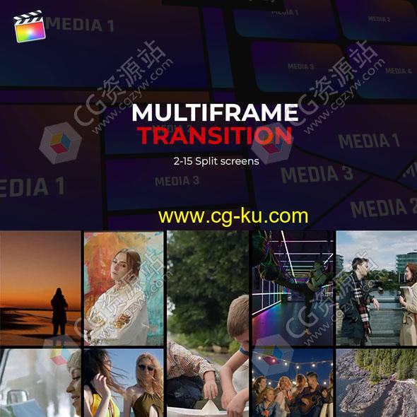 FCPX插件-15种多屏视频分屏组合视频转场动画预设的图片1