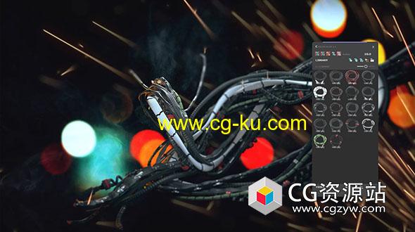 3DS MAX电缆生成插件 Cable Placer 1.1的图片1