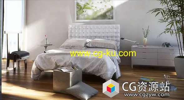 36个高精度床3D模型 Archmodels Vol.123 (3DS MAX格式)的图片1