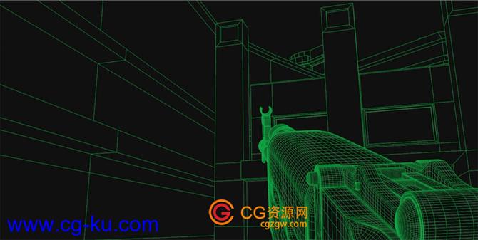 Cinema 4D线框虚拟漫游教程 Virtual Walkthrough- First Person Video Game Style Animation In Cinema 4D的图片1