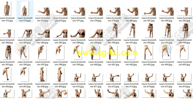 740张女性动作姿势造型高清参考图片+视频的图片1