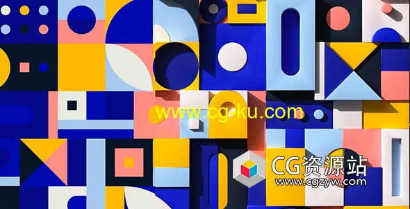 彩色三维循环动画场景颜色应用C4D教程+中英文字幕的图片1