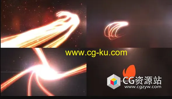 AE模板-光线拖尾标志介绍Logo动画 Light Trail Logo的图片1