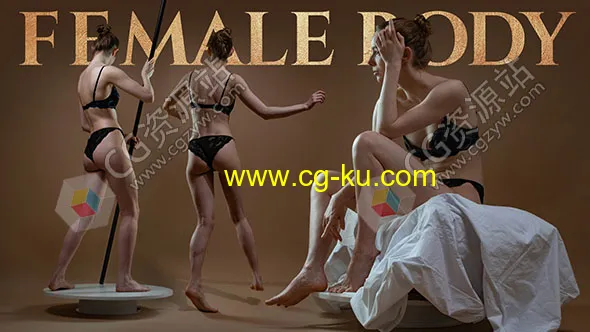 770张女性人体肖像表情姿势造型高清参考图片的图片1