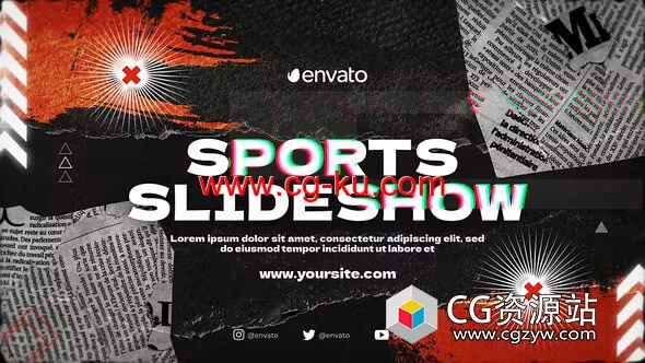 AE模板-体育运动健身俱乐部宣传片 Sports Slideshow的图片1