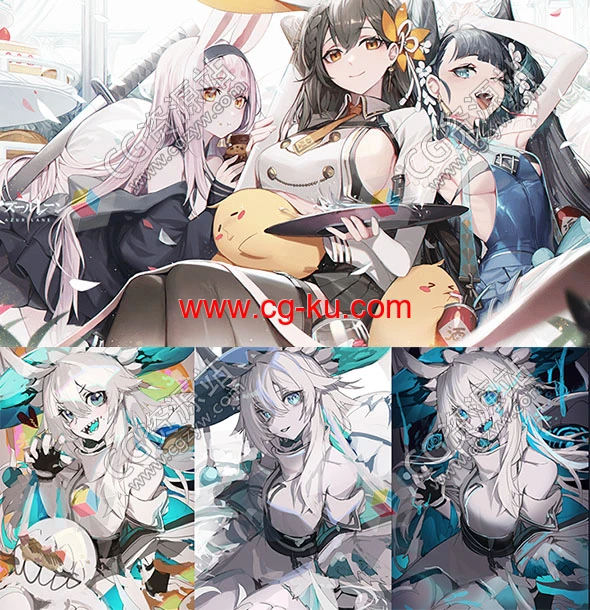 Coloso动漫卡通漫画人物角色插画视频PS教程+中英文字幕的图片1