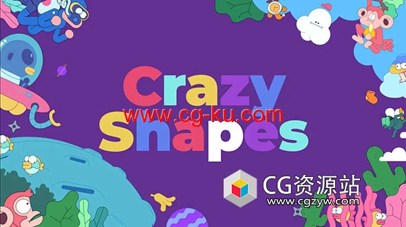 MG动画卡通图形制作AE脚本 Crazy Shapes V1.0 + 使用教程的图片1