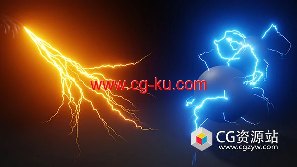 Blender插件闪电特效生成器 Lightning Bolts Generator V3.2的图片1