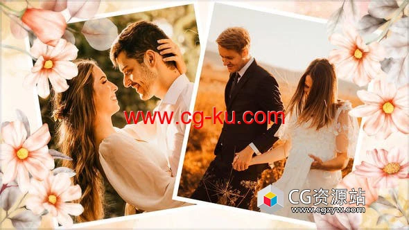 AE模板-浪漫婚礼幻灯片 Romantic Wedding Slideshow的图片1