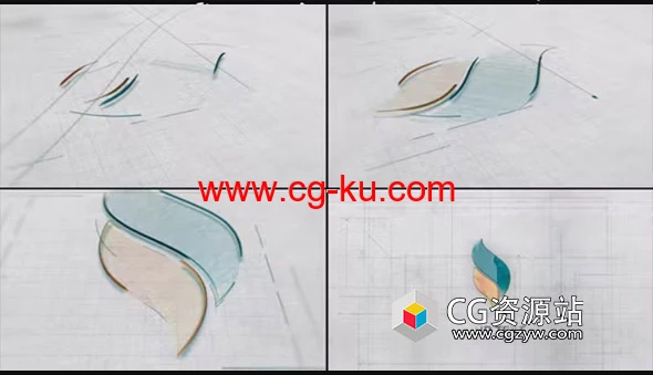 AE/PR模板-建筑素描蓝图Logo动画 Sketch Paper的图片1