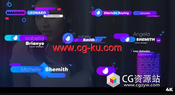 AE模板-创意动感人名字幕条文字标题动画 Creative and Dynamic Lower Thirds的图片1