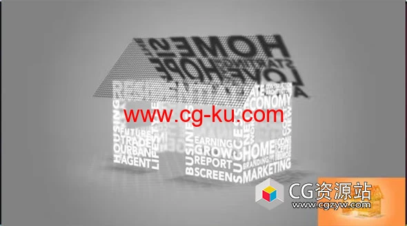 AE模板-文字排版房地产宣传动画 Real Estate Animated Typography Template的图片1