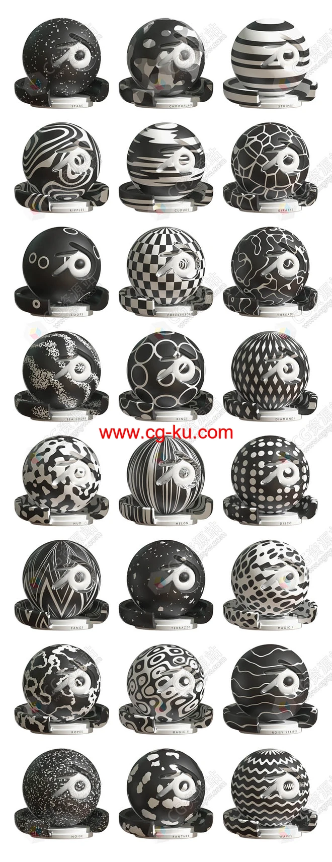 25个混合纹理材质着色器Blender预设 Shwifty Shaders V1.2的图片1