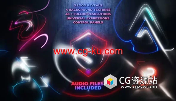 AE模板-抽象背光描边Logo动画 ProShine Logos 3 Reveals AE模板-抽象背光描边Logo动画 ProShine Logos 3 Reveals的图片1