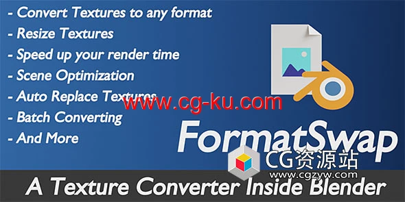 Blender贴图材质格式转换插件 Formatswap V1.0.8的图片1