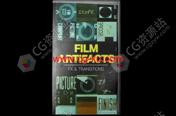 61组复古电影胶片艺术特效转场视频素材的图片1