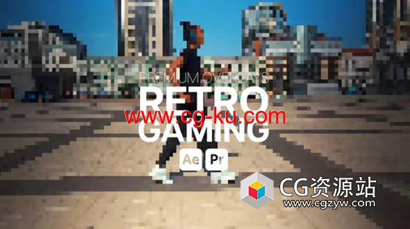 AE/PR模板-复古游戏8bit像素化高级叠加特效 Premium Overlays Retro Gaming的图片1