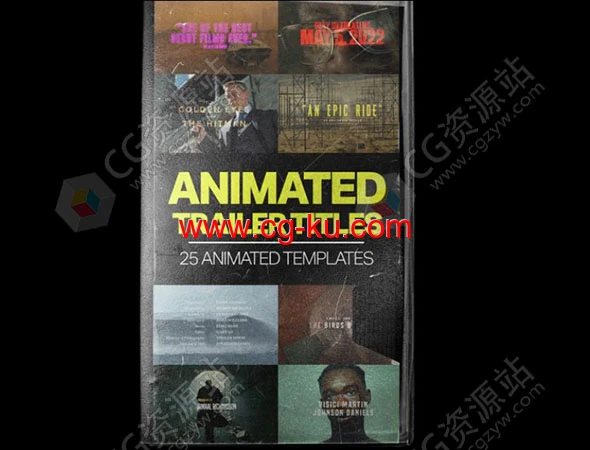 AE模板+PR预设-25种电影预告片文字标题片头片尾动画 AE模板+PR预设-25种电影预告片文字标题片头片尾动画的图片1