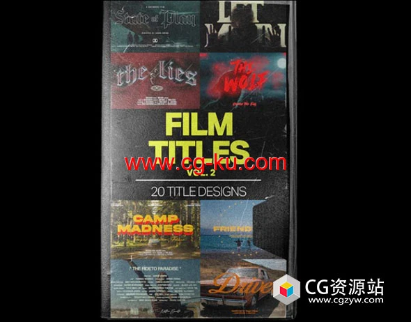 FCPX/PR/PS/达芬奇-20组电影文字标题 V2 FILM TITLES VOL. 2的图片2